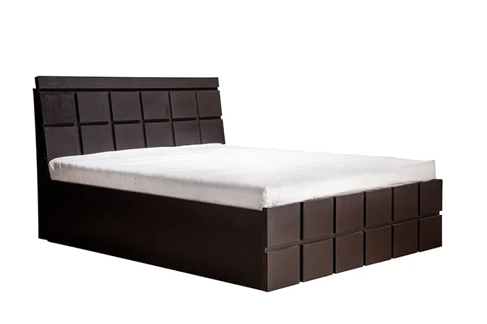 TR Noir Wenge Checkered King Bed